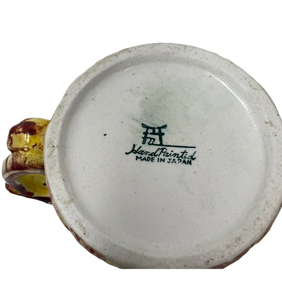 Hand Printed Modern Style Gold Handled Tea Coffee Mug Cherub Design - Picture 7 of 7